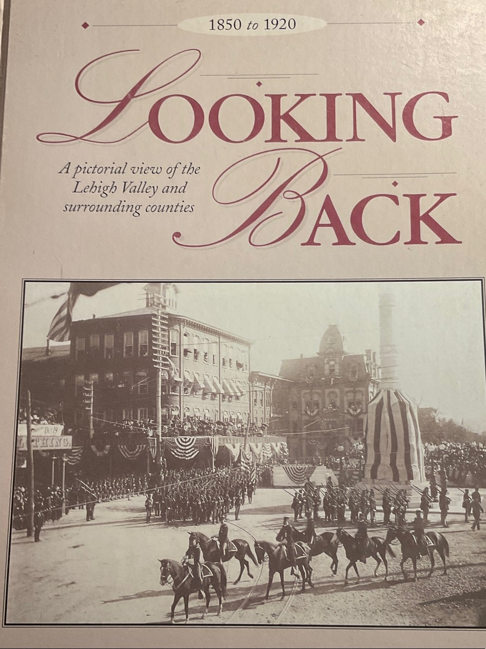 Looking Back Vintage Pictorial Book Cover - Rose Text